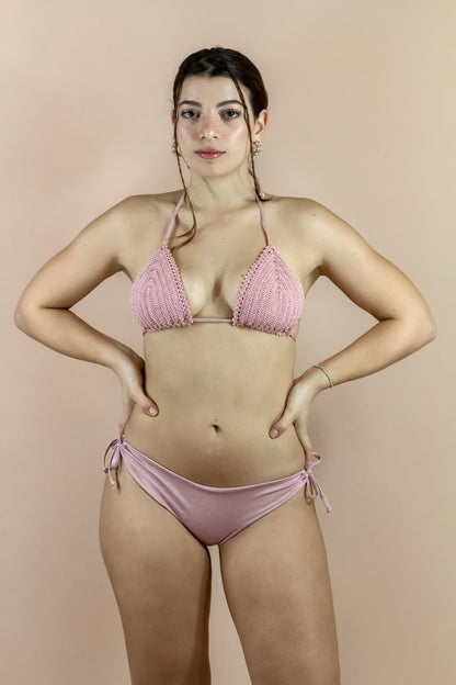 Triangolo Uncinetto Rosa